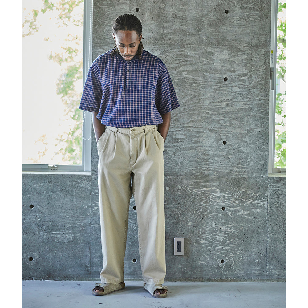 ORSLOW 03-5021-40 TWO TUCK WIDE TROUSERS