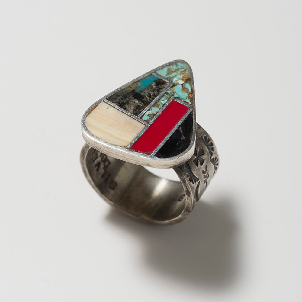 SEVESKIG Silver Inlay Ring