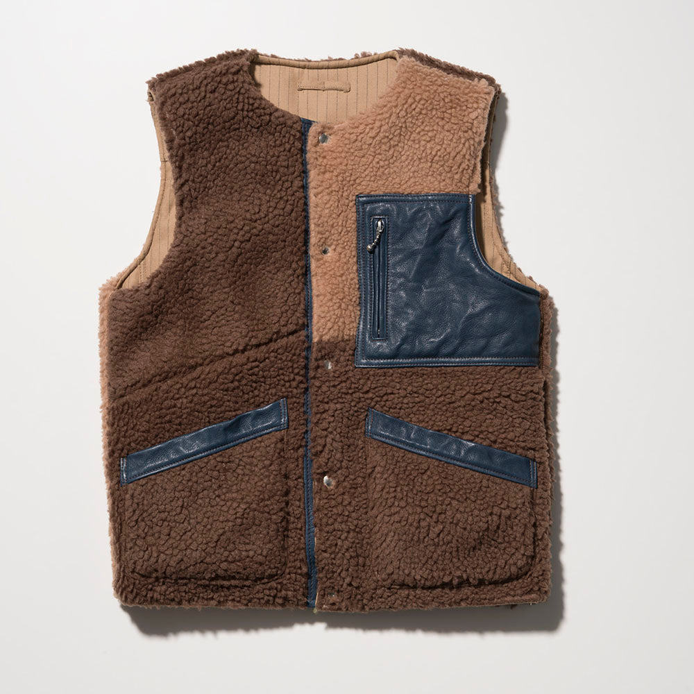 SEVESKIG Reversible Crazy Boa Vest