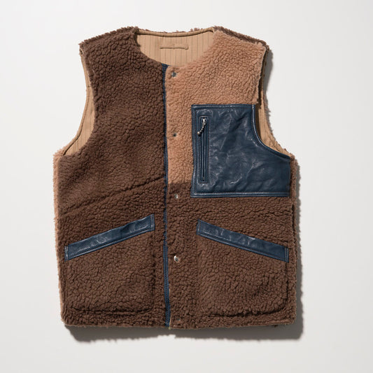 SEVESKIG Reversible Crazy Boa Vest
