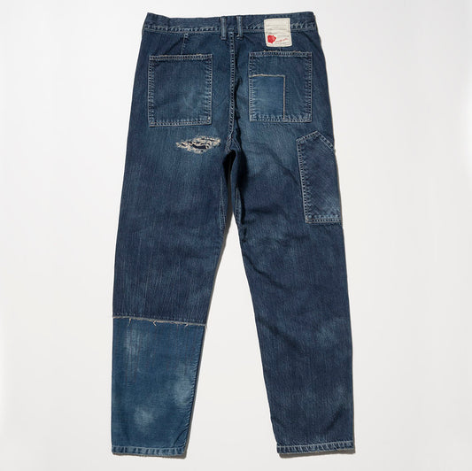 SEVESKIG Crush Used Remake Work Denim