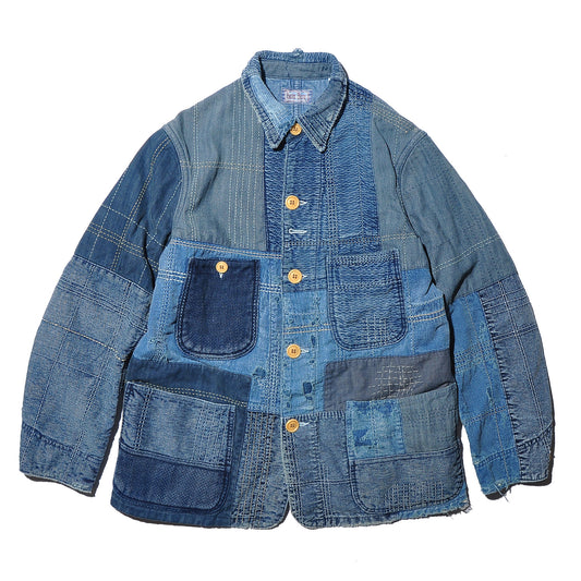 BLUE BLUE JK1912 Indigo Dyed Embroidery Special Coverall Jacket