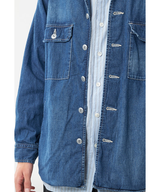 SAGE DE CRET DENIM SHIRT JACKET