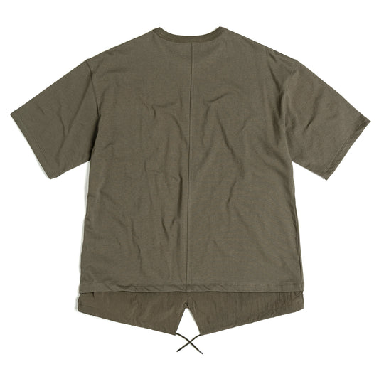 EASTLOGUE 2021SSCS03 FISHTAIL T-SHIRT - OLIVE