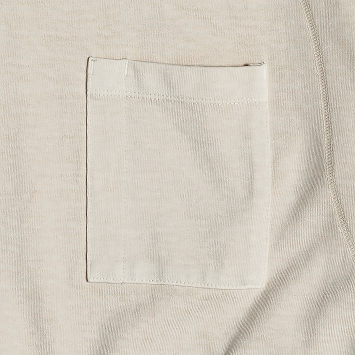 EASTLOGUE 2021SSCS05 COVER STITCH T-SHIRT - CREAM