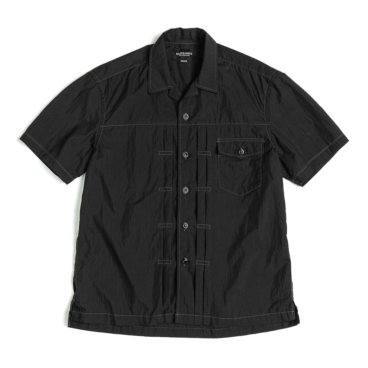 EASTLOGUE 2021SSHS03 TRUCKER HALF SHIRT - BLACK