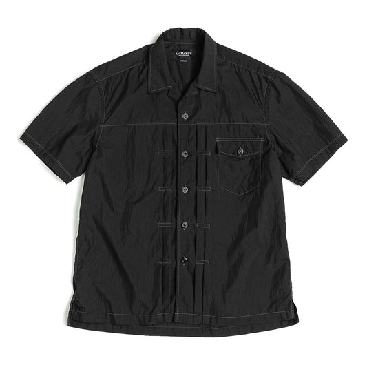EASTLOGUE 2021SSHS03 TRUCKER HALF SHIRT - BLACK