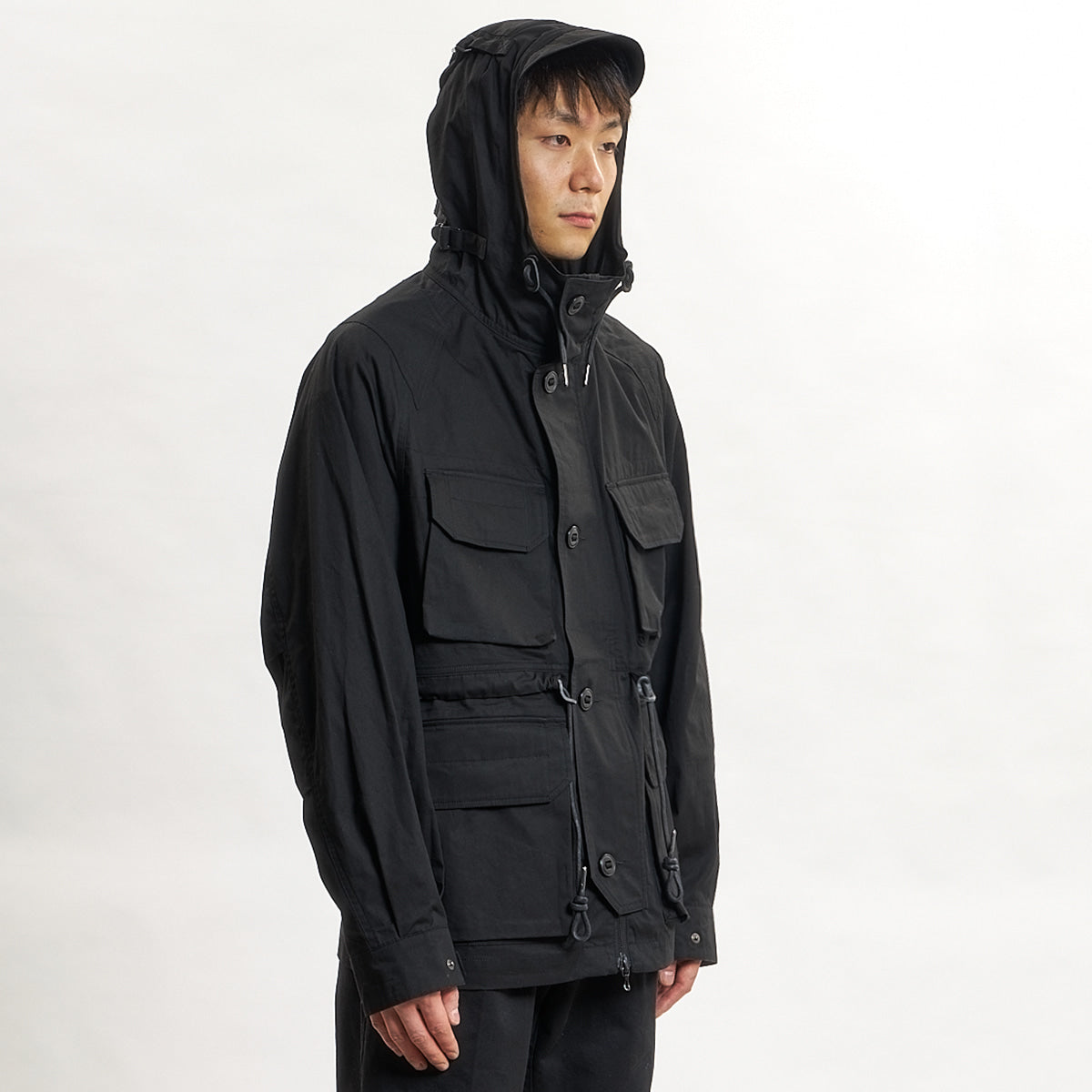 EASTLOGUE 2021SSJP04 SMOCK PARKA - BLACK