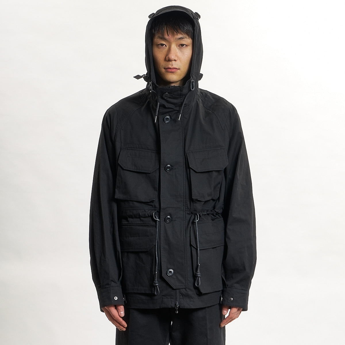 EASTLOGUE 2021SSJP04 SMOCK PARKA - BLACK