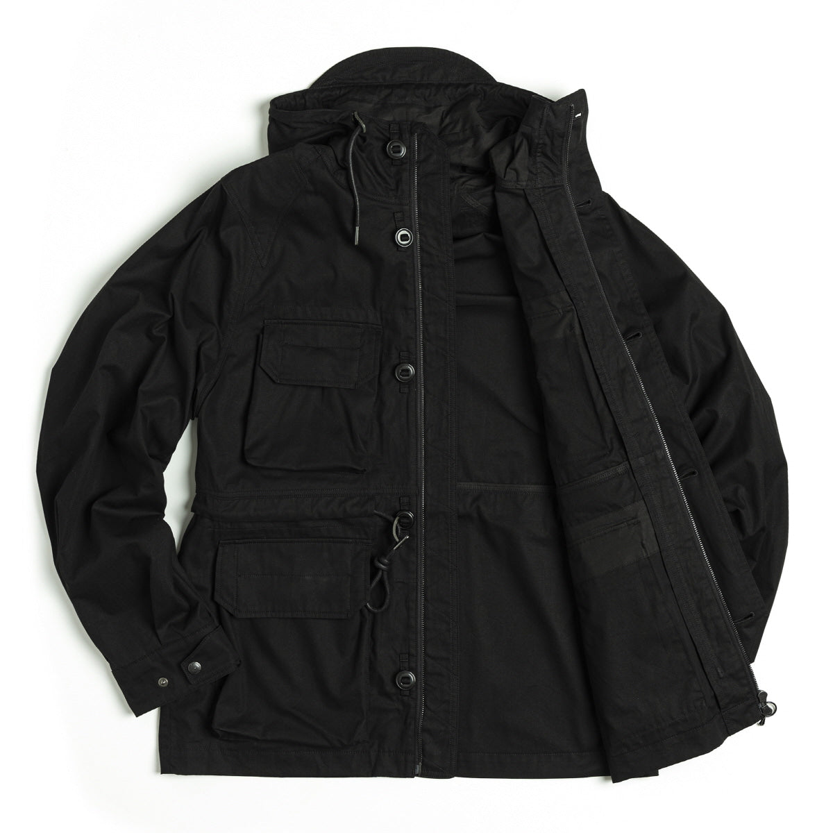EASTLOGUE 2021SSJP04 SMOCK PARKA - BLACK