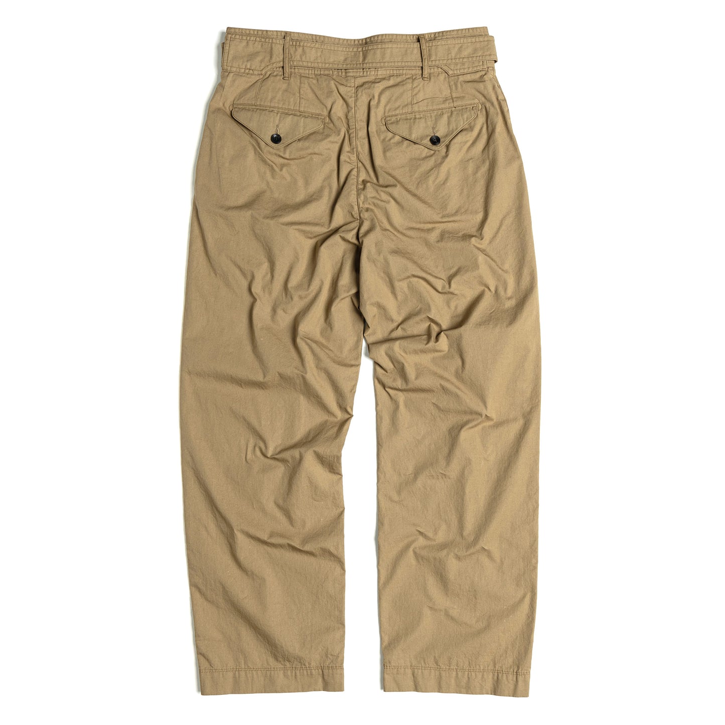 EASTLOGUE 2021SSSPT02 BELTED PANTS - BEIGE
