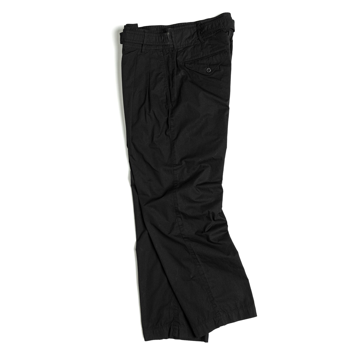 EASTLOGUE 2021SSSPT02 BELTED PANTS - BLACK