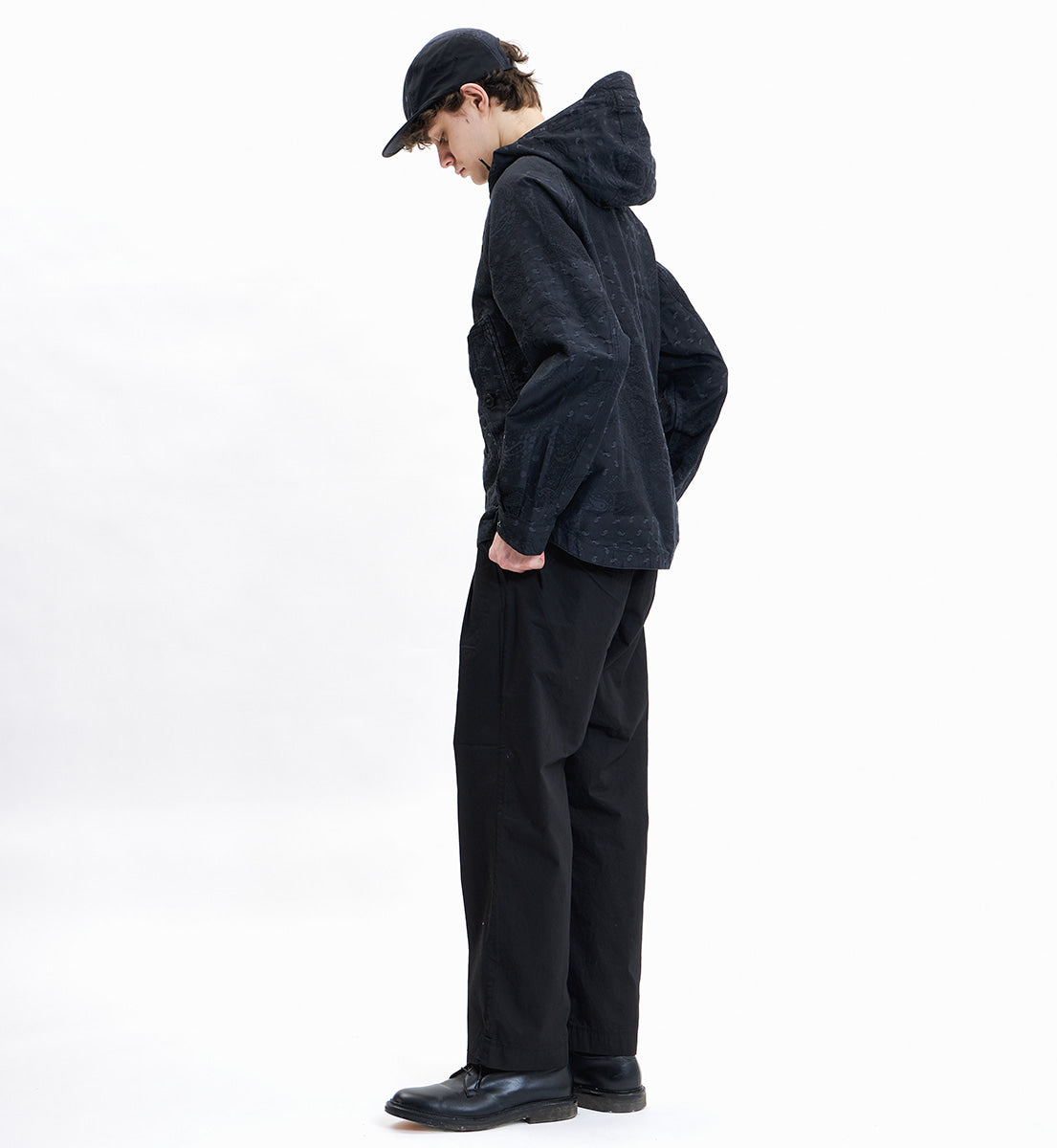 EASTLOGUE 2021SSSPT02 BELTED PANTS - BLACK