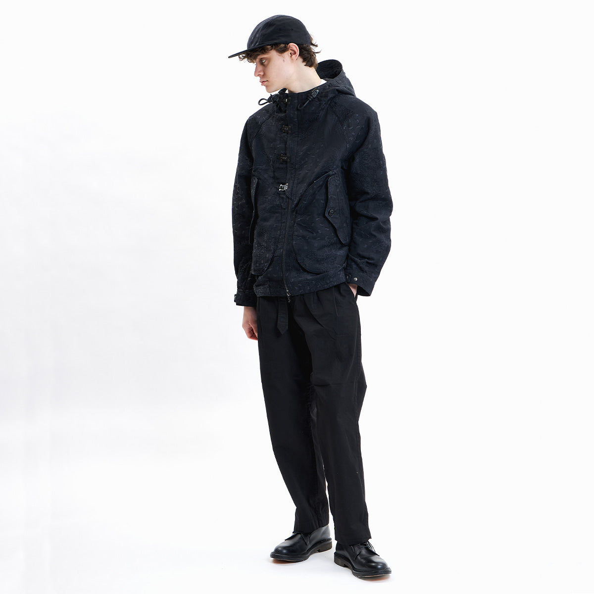 EASTLOGUE 2021SSSPT02 BELTED PANTS - BLACK