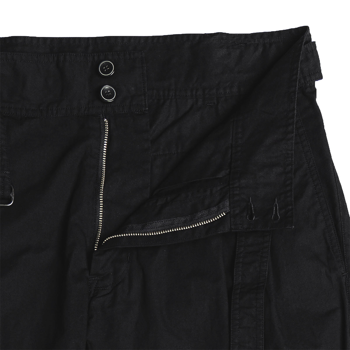 EASTLOGUE 2021SSSPT02 BELTED PANTS - BLACK