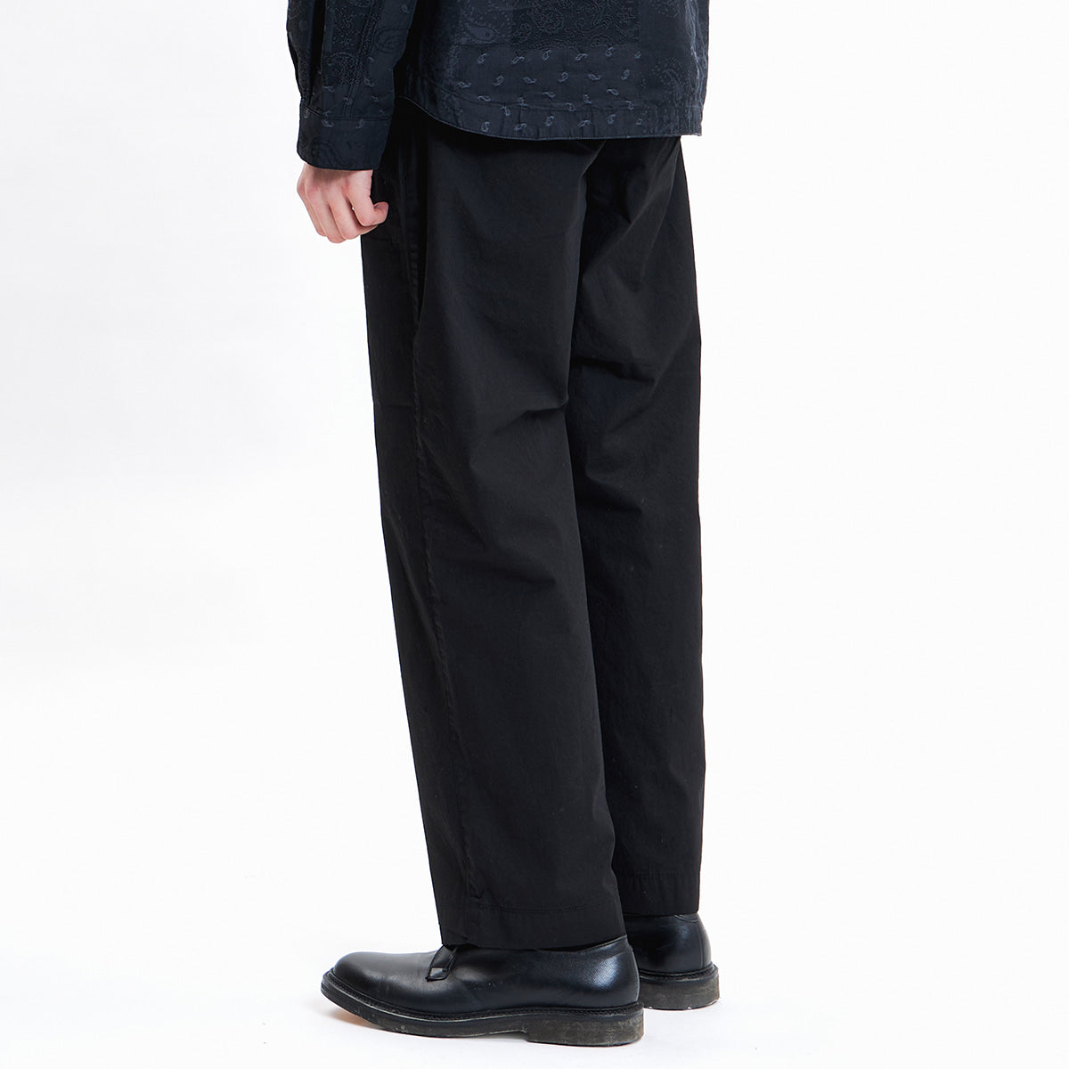 EASTLOGUE 2021SSSPT02 BELTED PANTS - BLACK