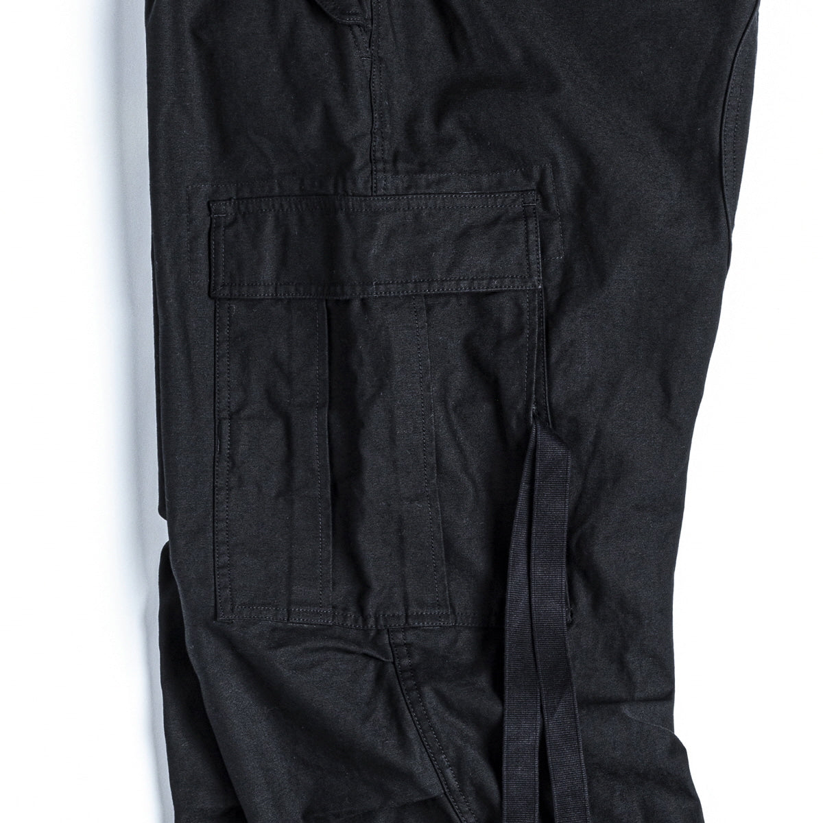 EASTLOGUE ELE-PMT-PT04 FIELD PANTS WIDE FIT - BLACK BACK SATIN