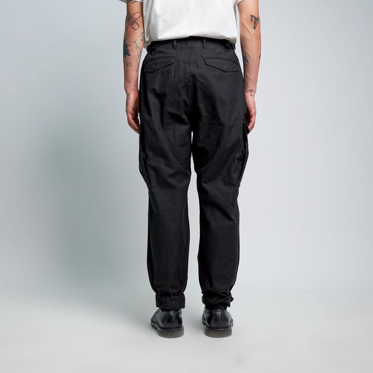 EASTLOGUE ELE-PMT-PT04 FIELD PANTS WIDE FIT - BLACK BACK SATIN