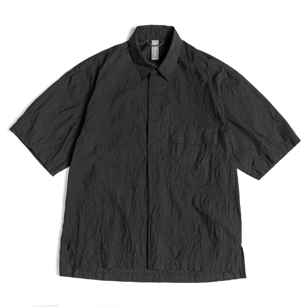 UNAFFECTED UN-SS21HS04 PULLOVER HALF SHIRT - CHARCOAL