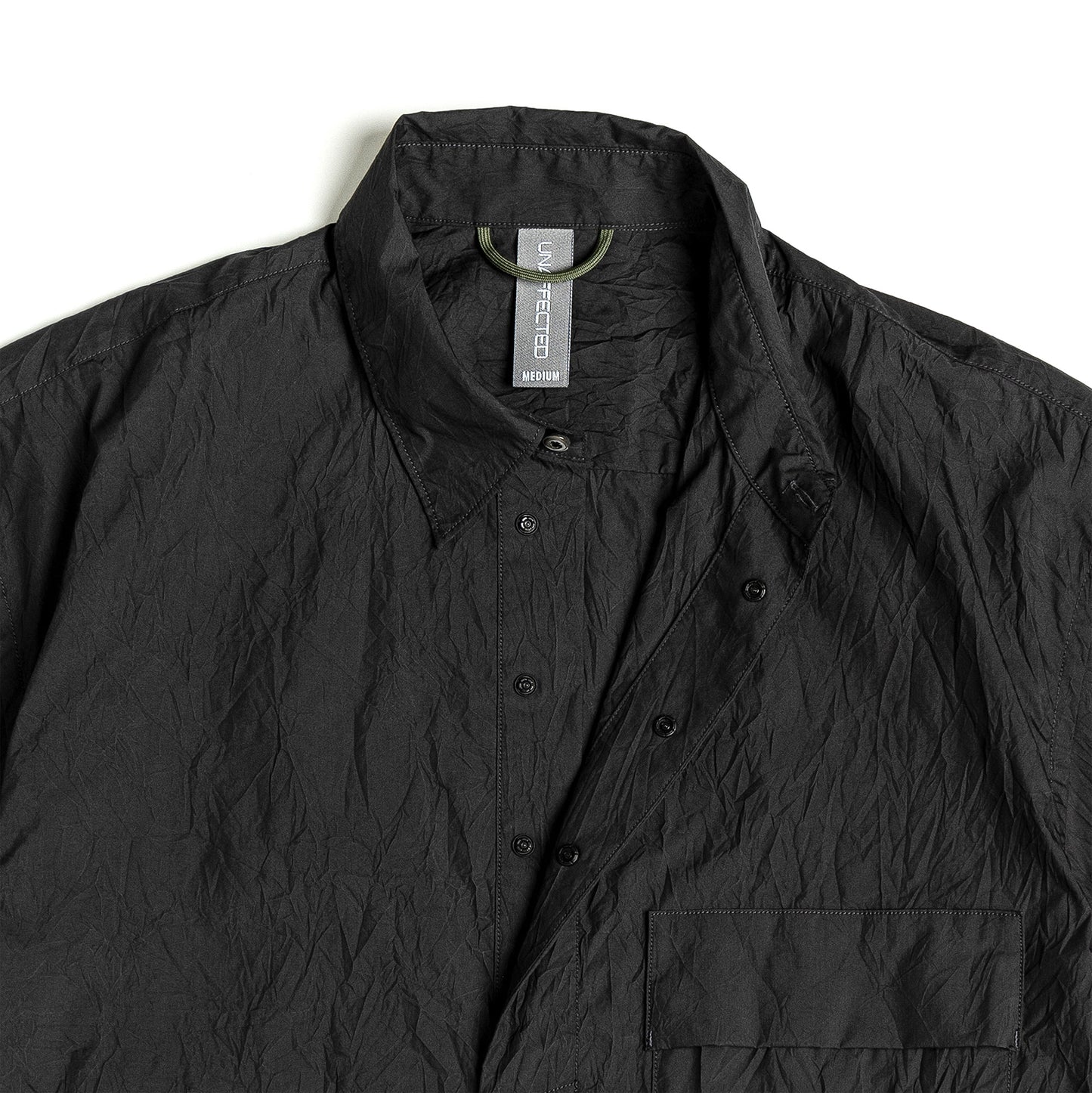 UNAFFECTED UN-SS21HS04 PULLOVER HALF SHIRT - CHARCOAL