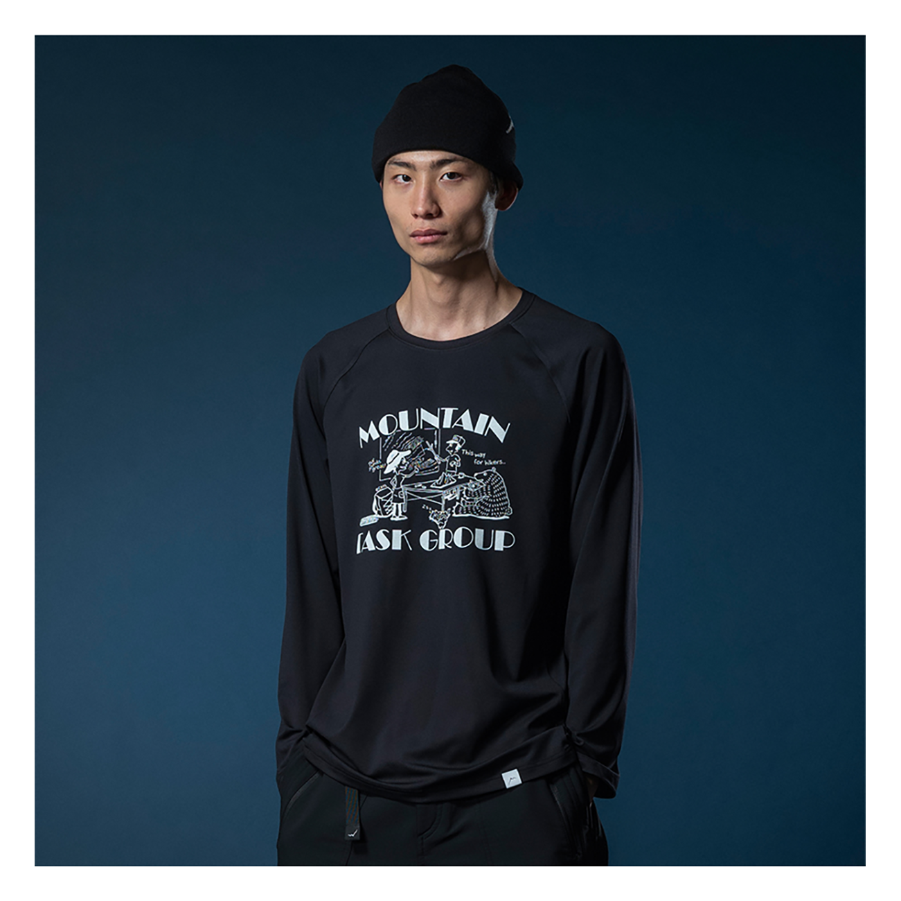 CAYL Acrylic Beanie Long- Black