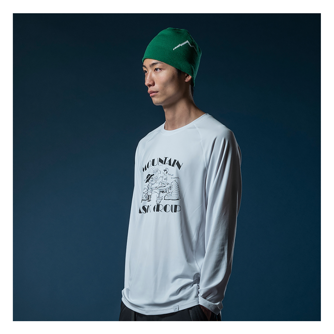 CAYL Acrylic Beanie Short- Green