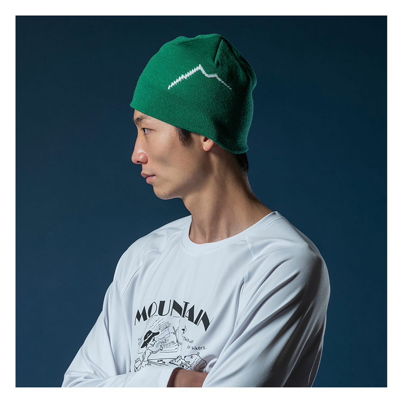 CAYL Acrylic Beanie Short- Green