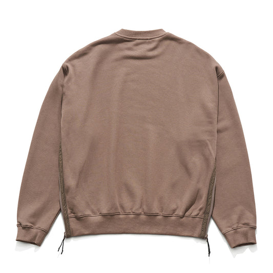UNAFFECTED UN-FW21CS05 OVERSIZED SWEATSHIRT- WALNUT BROWN
