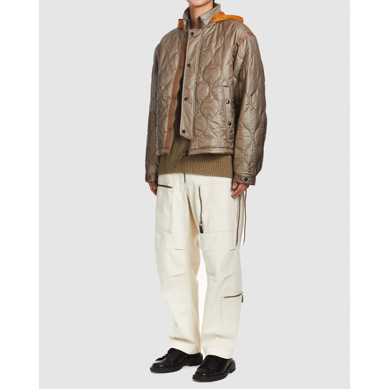 EASTLOGUE 2121FWJP06 FLAK JACKET- BEIGE