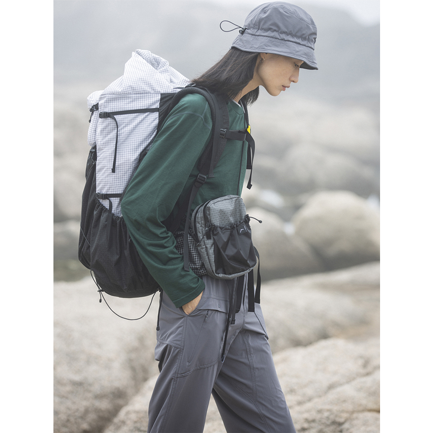 CAYL NYLON STRETCH PANTS / Grey