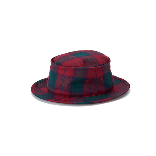 KIJIMA TAKAYUKI PLAID TENNIS HAT - Wine