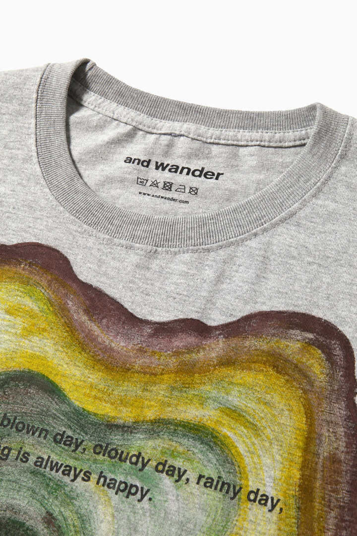 AND WANDER hand painted stump T