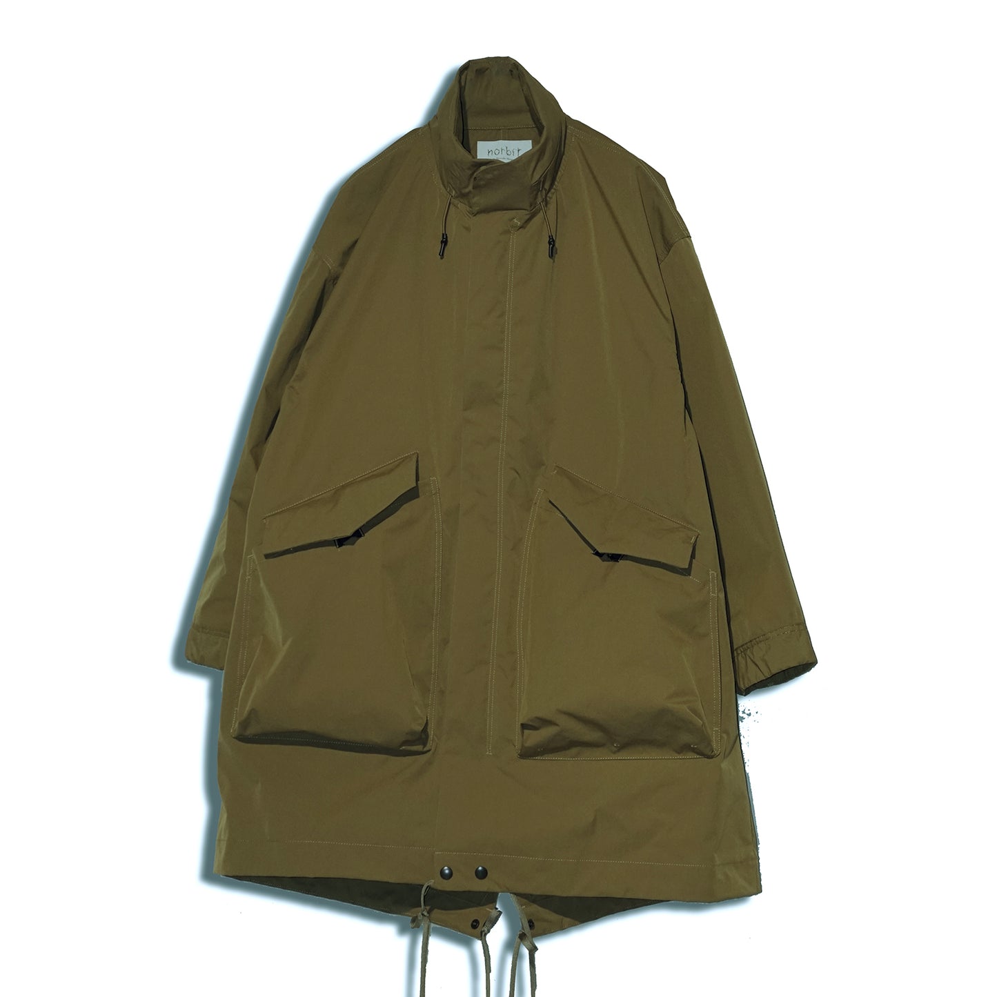 NORBIT HNCT-007 Fishtail Wide Coat -Olive