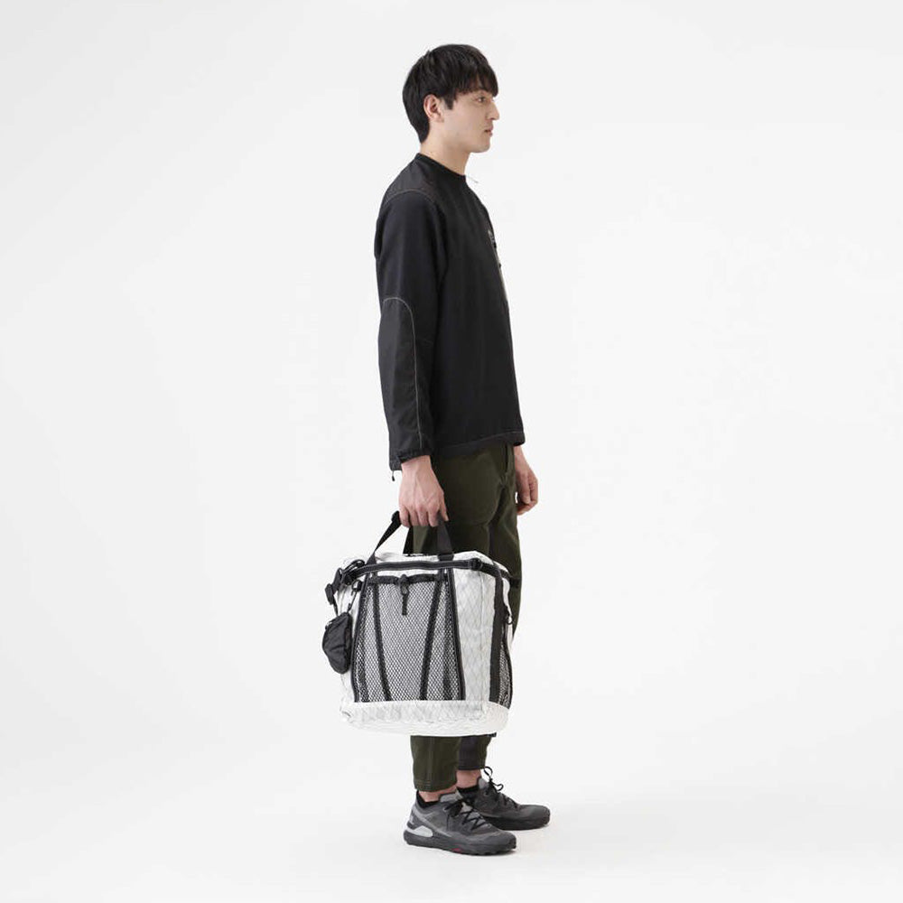 AND WANDER X-Pac 25L 3way tote bag-Offwhite