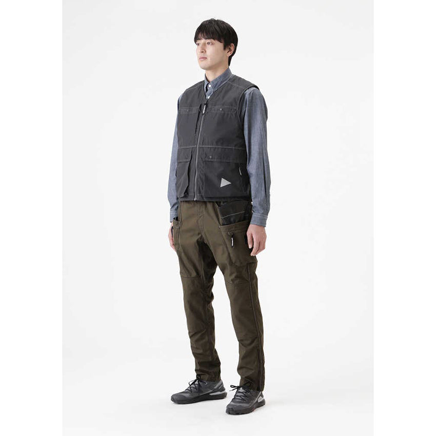 GRIP SWANY x and wander TAKIBI pocket pants khaki