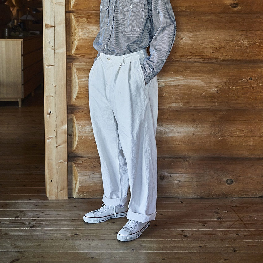 【stein】two tuck denim trousers