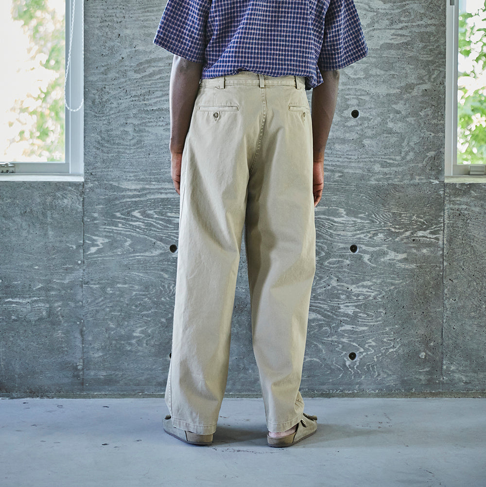 ORSLOW 03-5021-40 TWO TUCK WIDE TROUSERS