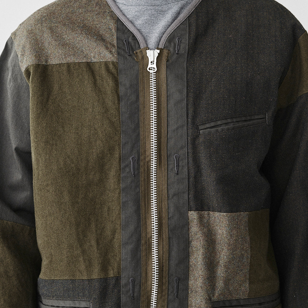 SAGE DE CRET 31-30-3238 Multi fabric patchwork liner type jacket