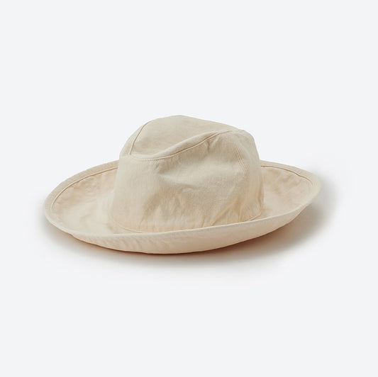 KIJIMA TAKAYUKI Organic Cotton Canvas Hat 15 Ivory