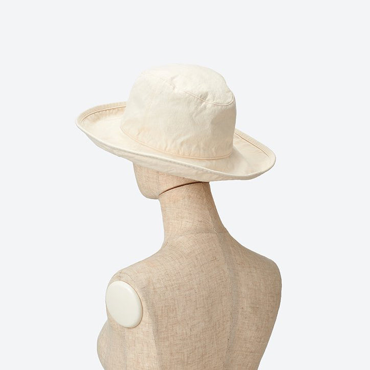 KIJIMA TAKAYUKI Organic Cotton Canvas Hat 15 Ivory
