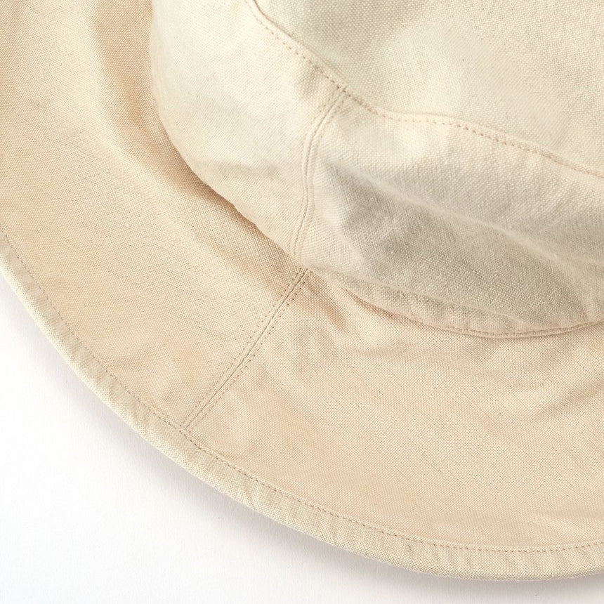 KIJIMA TAKAYUKI Organic Cotton Canvas Hat 15 Ivory