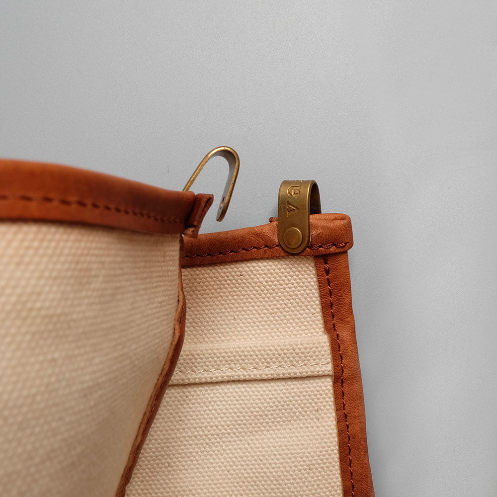 Vasco Canvas Leather Epron In Bag-Large