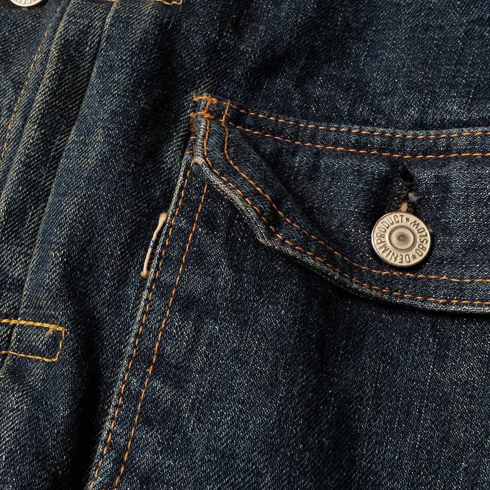 ORSLOW 03-6011 Pleated Denim Jacket