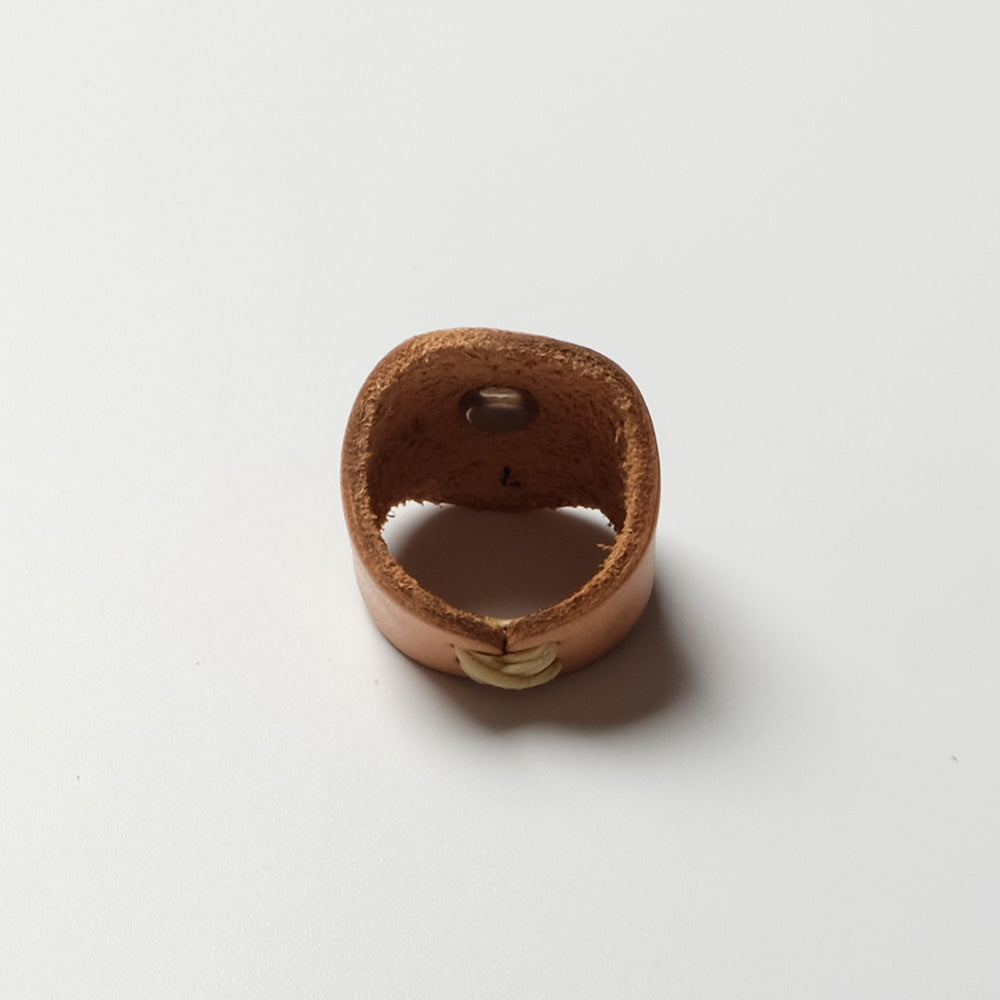 YUKETEN Leather Ring w/ Concho