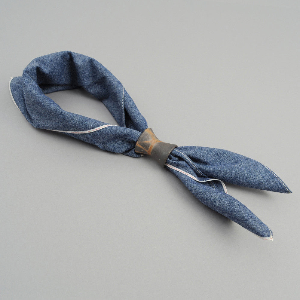 THE HILL-SIDE Bizen-Yaki Neckerchief Slide, Unglazed Clay with Scorch Marks