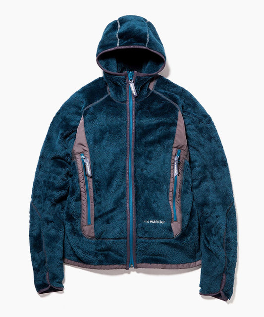 AND WANDER AW83-JT620 high loft fleece hoodie