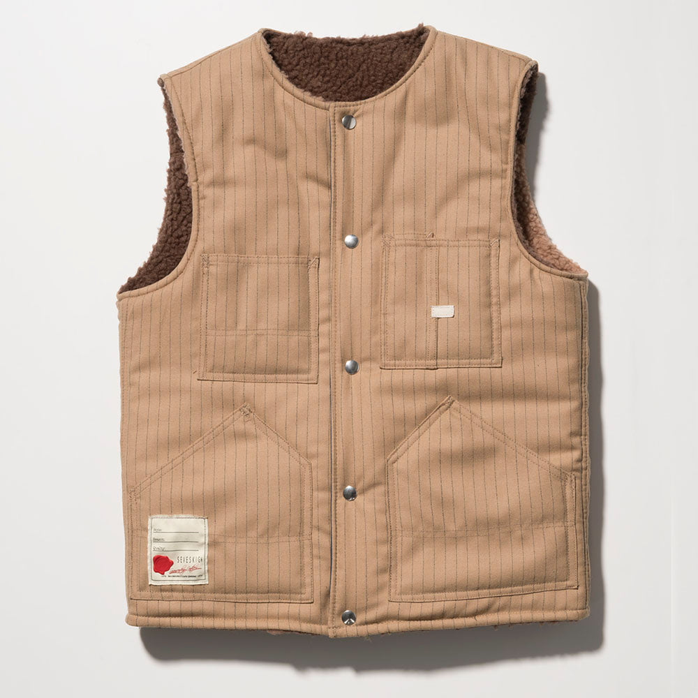 SEVESKIG Reversible Crazy Boa Vest