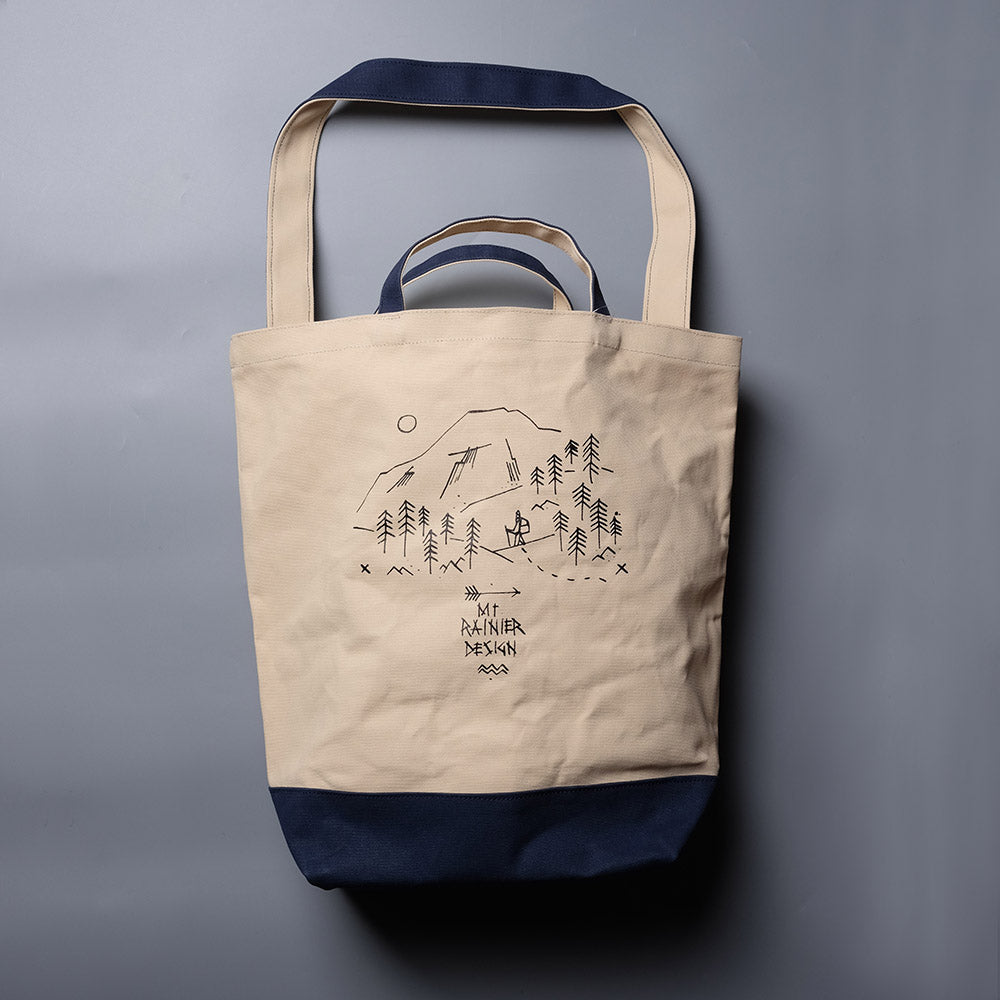 MT. RAINIER DESIGN Print Market Tote Bag