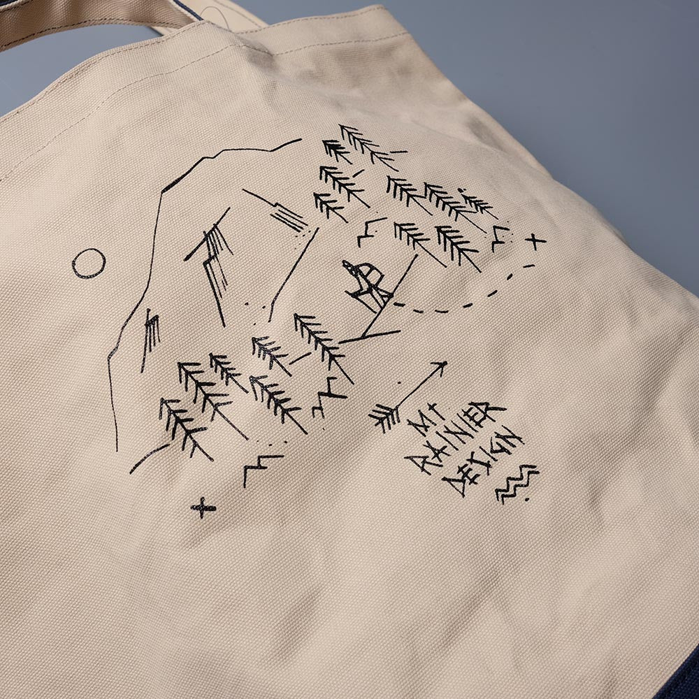 MT. RAINIER DESIGN Print Market Tote Bag