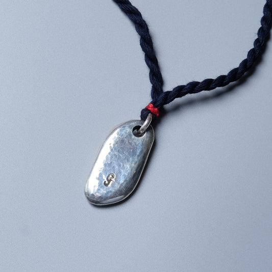 GAIJIN MADE D417 Silver Indigo Necklace